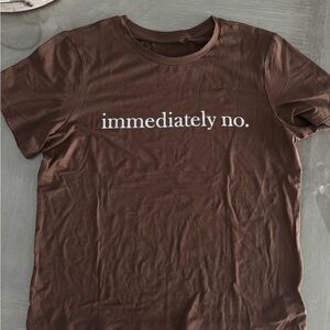 🌸Brown Immediately no T-Shirt